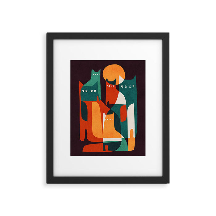 Cat Family Framed Art Print Gallery Image 1