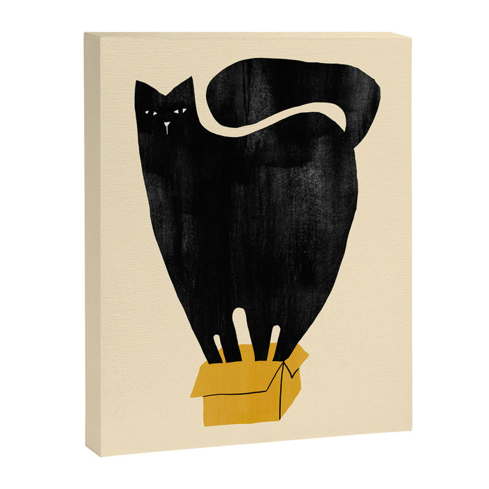 Cat in a box Canvas Print Gallery Image 1