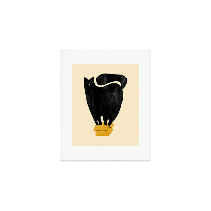 Cat in a box Art Print Gallery Image 1