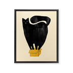 Cat in a box Framed Canvas Print Gallery Image 6