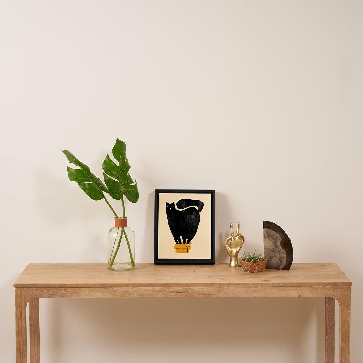 Cat in a box Framed Canvas Print Gallery Image 4