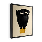 Cat in a box Framed Canvas Print Gallery Image 2