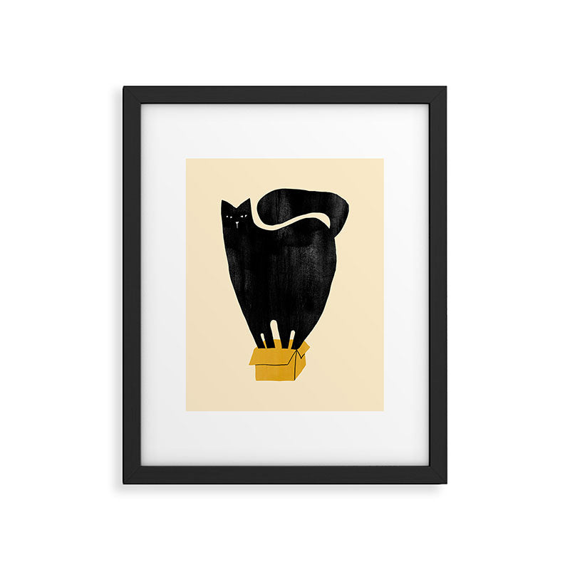 Cat in a box Framed Art Print Gallery Image 5
