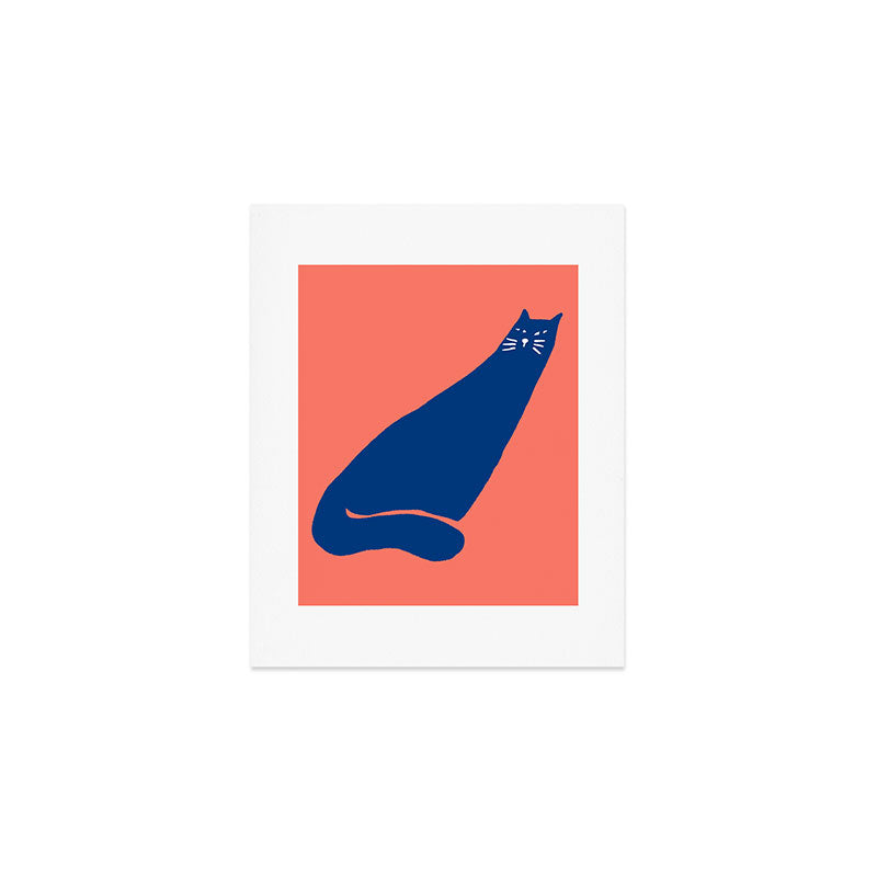 Cat in the wind Art Print Gallery Image 1
