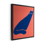 Cat in the wind Framed Canvas Print Gallery Image 2