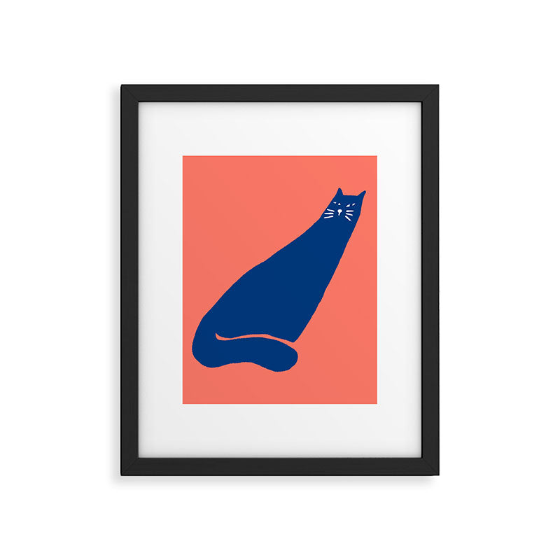 Cat in the wind Framed Art Print Gallery Image 4