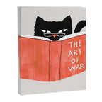 Cat reading book Canvas Print Gallery Image 8