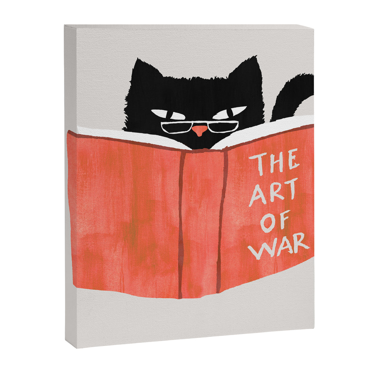 Cat reading book Canvas Print Gallery Image 8