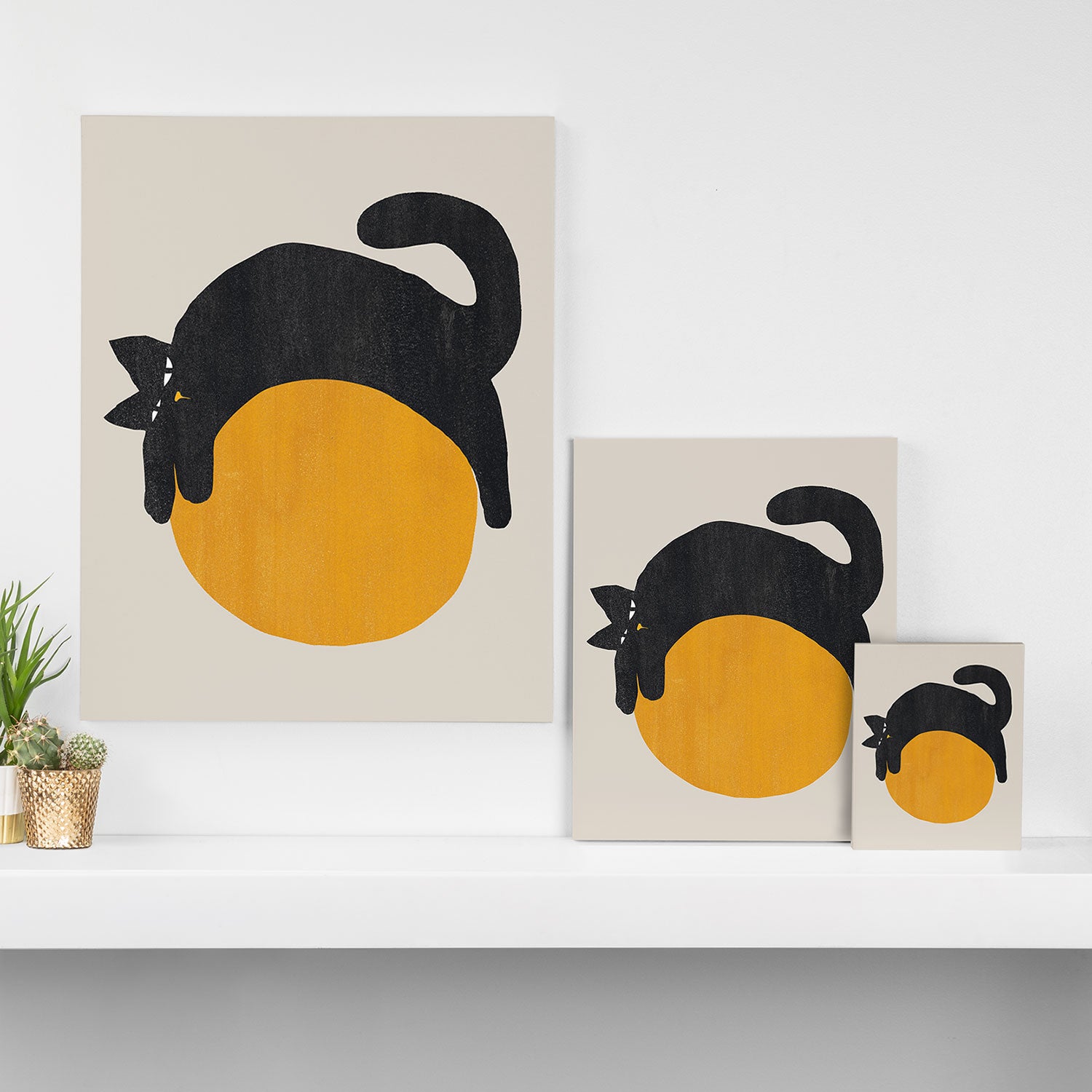 Cat with ball Canvas Print Gallery Image 3