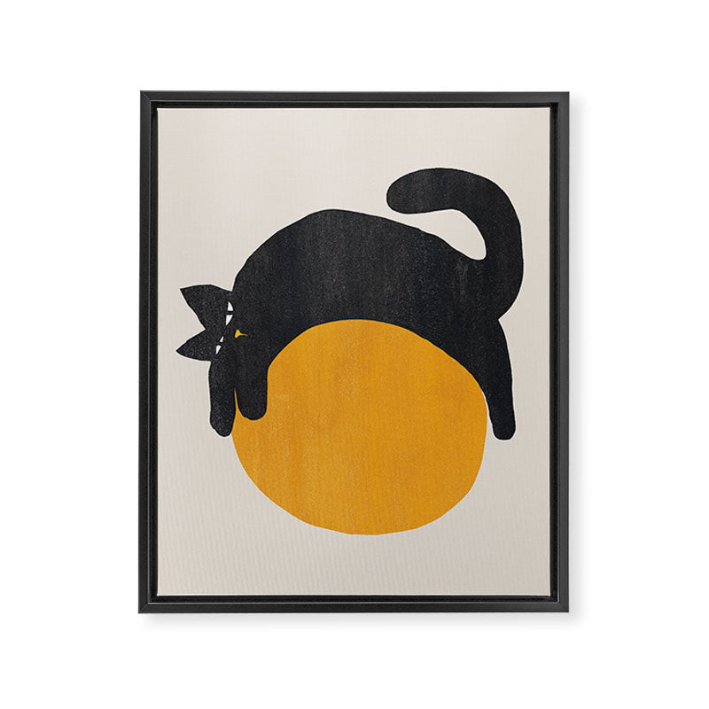 Cat with ball Framed Canvas Print Gallery Image 8