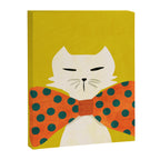 Cat with incredebly oversized humongous bowtie Canvas Print Gallery Image 8