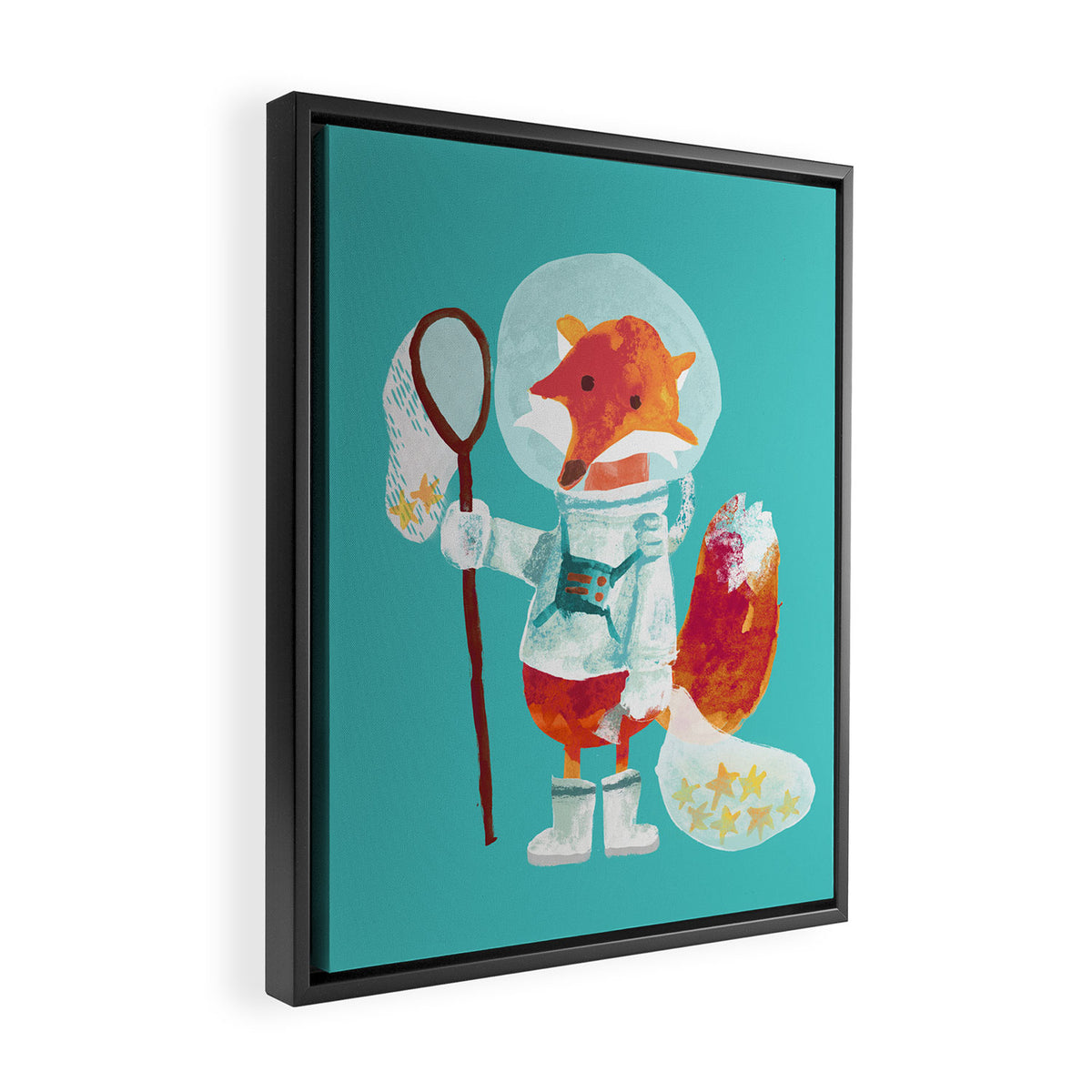 Catch the falling stars Framed Canvas Print Gallery Image 2