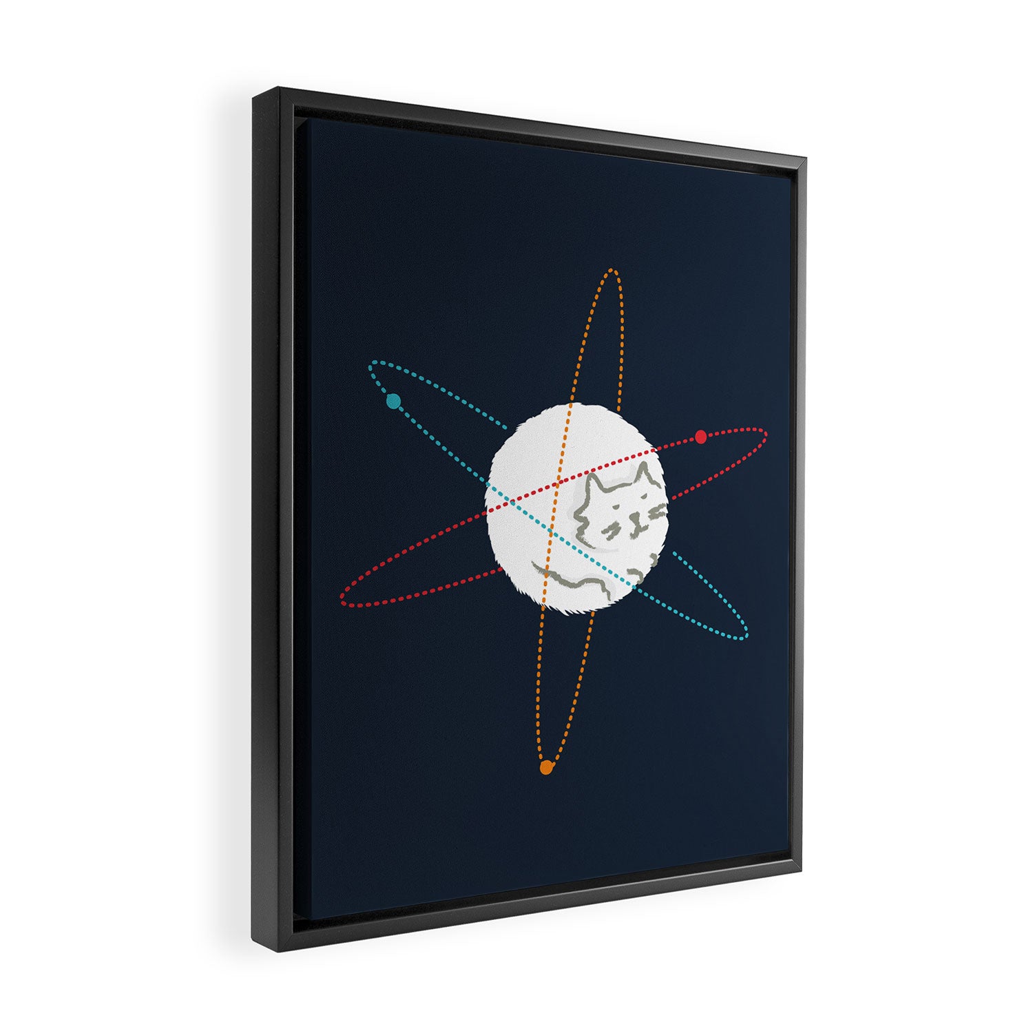Cat-ion Framed Canvas Print Gallery Image 2