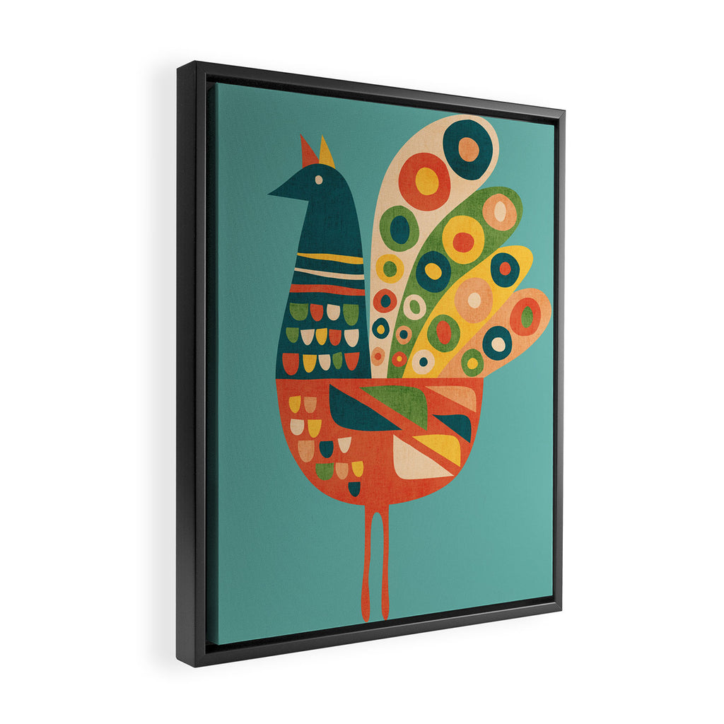 Century Hen Framed Canvas Print Gallery Image 2