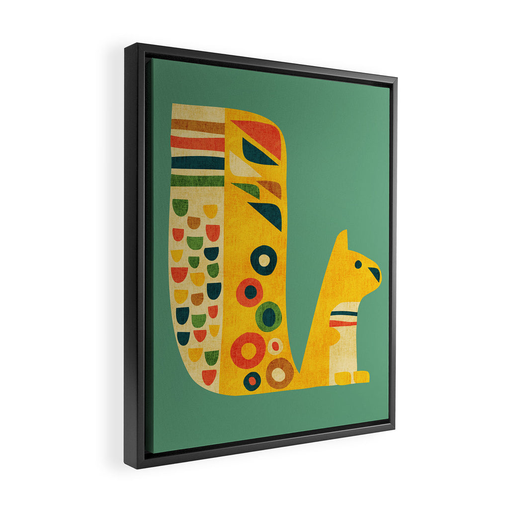 Century Squirrel Framed Canvas Print Gallery Image 2