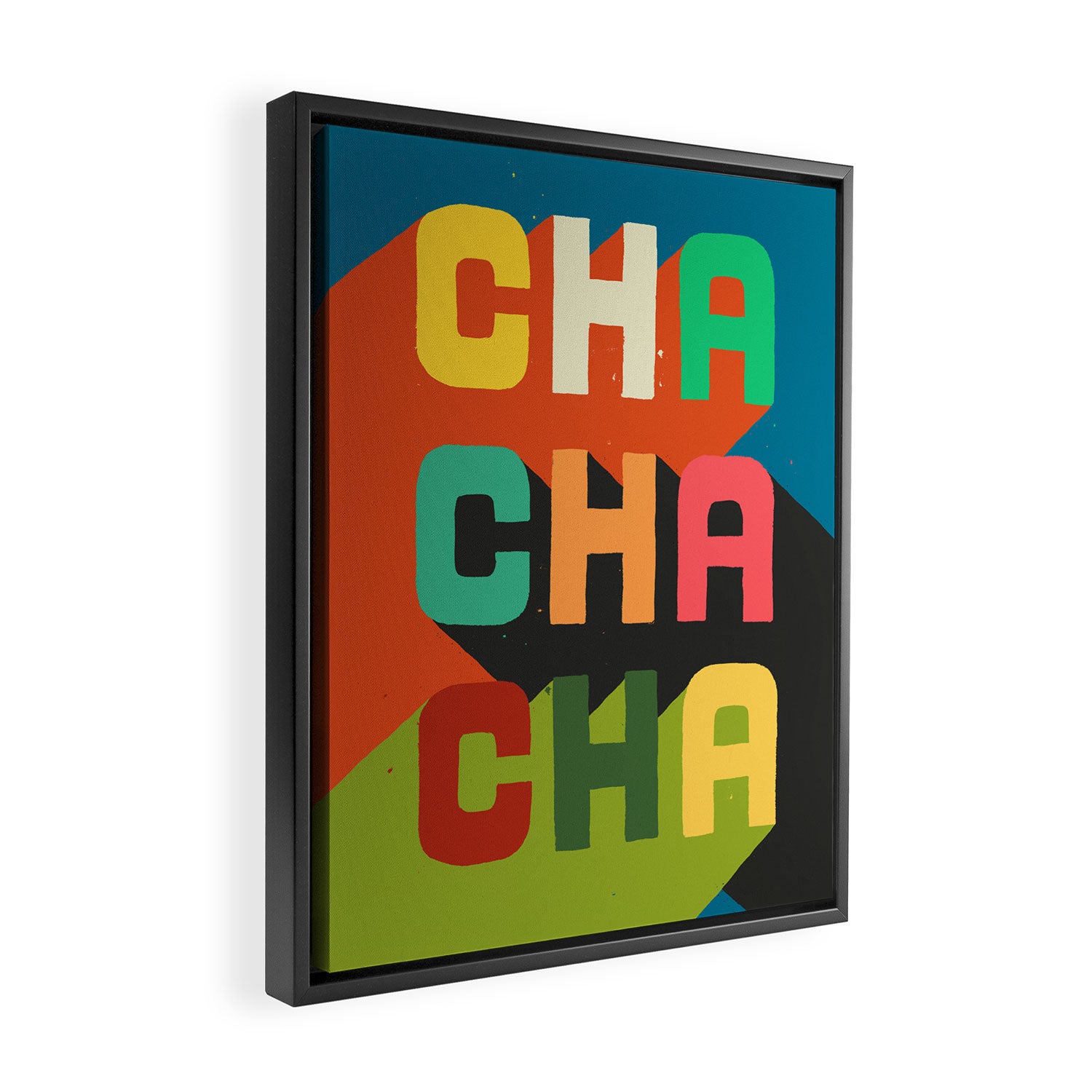 Cha cha cha Framed Canvas Print Gallery Image 2