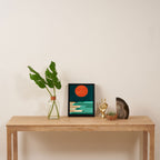 Chasing wave under the red moon Framed Canvas Print Gallery Image 4