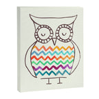 Chevron Owl Canvas Print Gallery Image 6