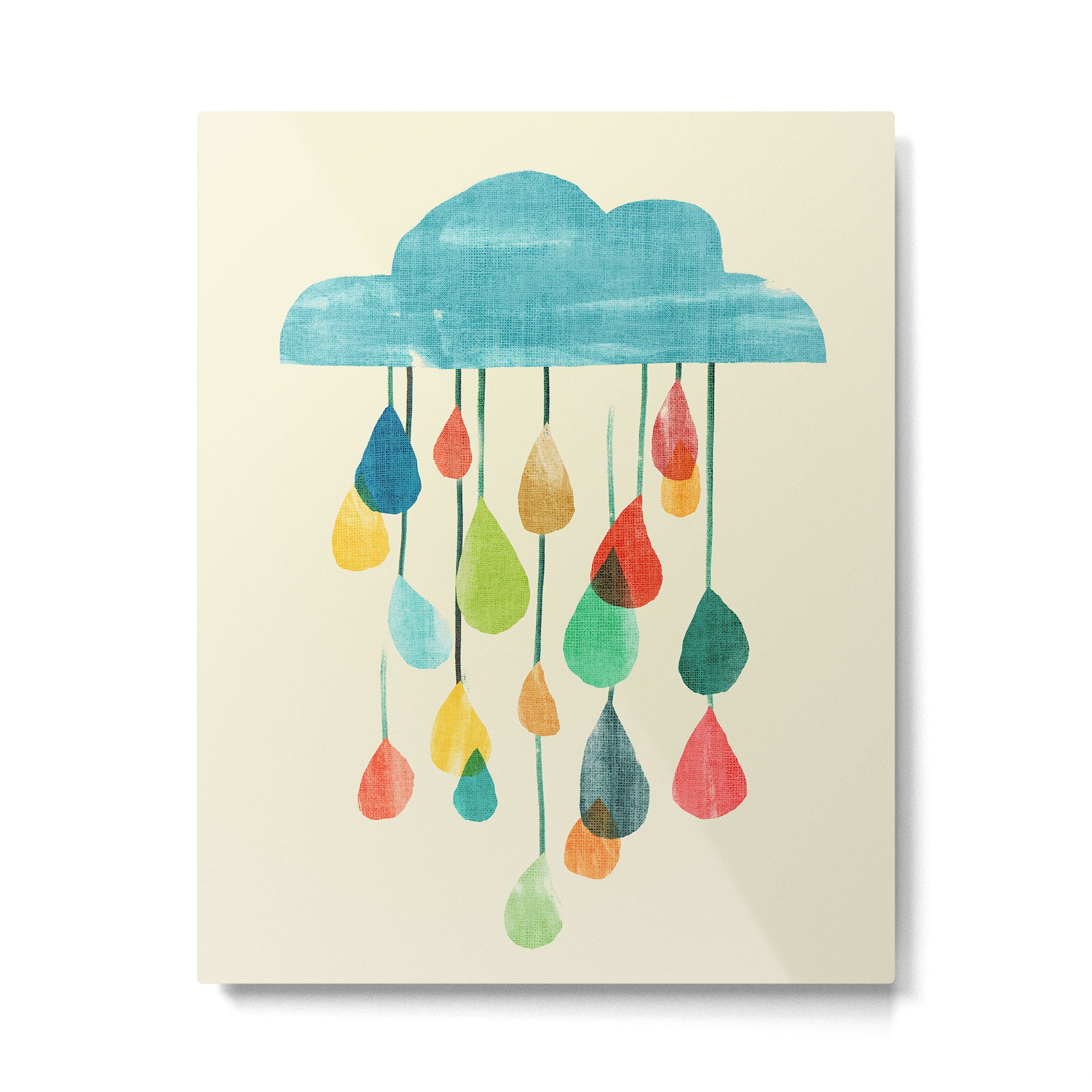 cloudy with a chance of rainbow Metal Print Gallery Image 4