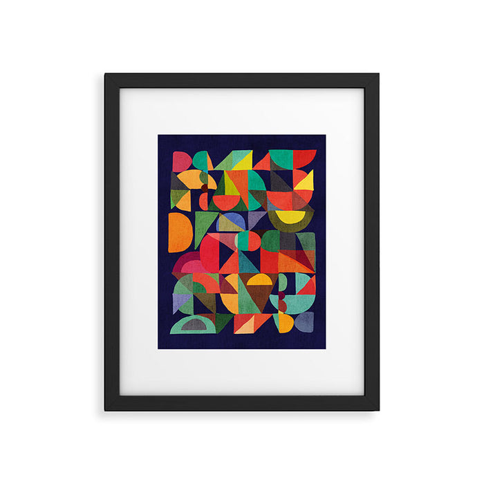 Color Blocks Framed Art Print Gallery Image 1