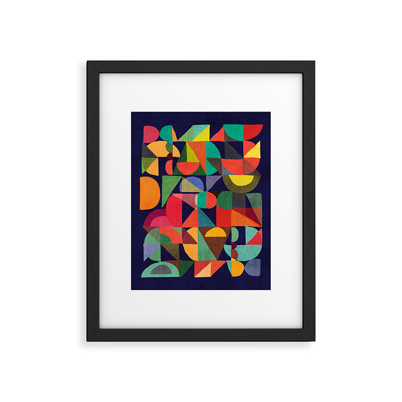 Color Blocks Framed Art Print Gallery Image 4