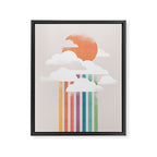 Colorful rain Framed Canvas Print Gallery Image 6