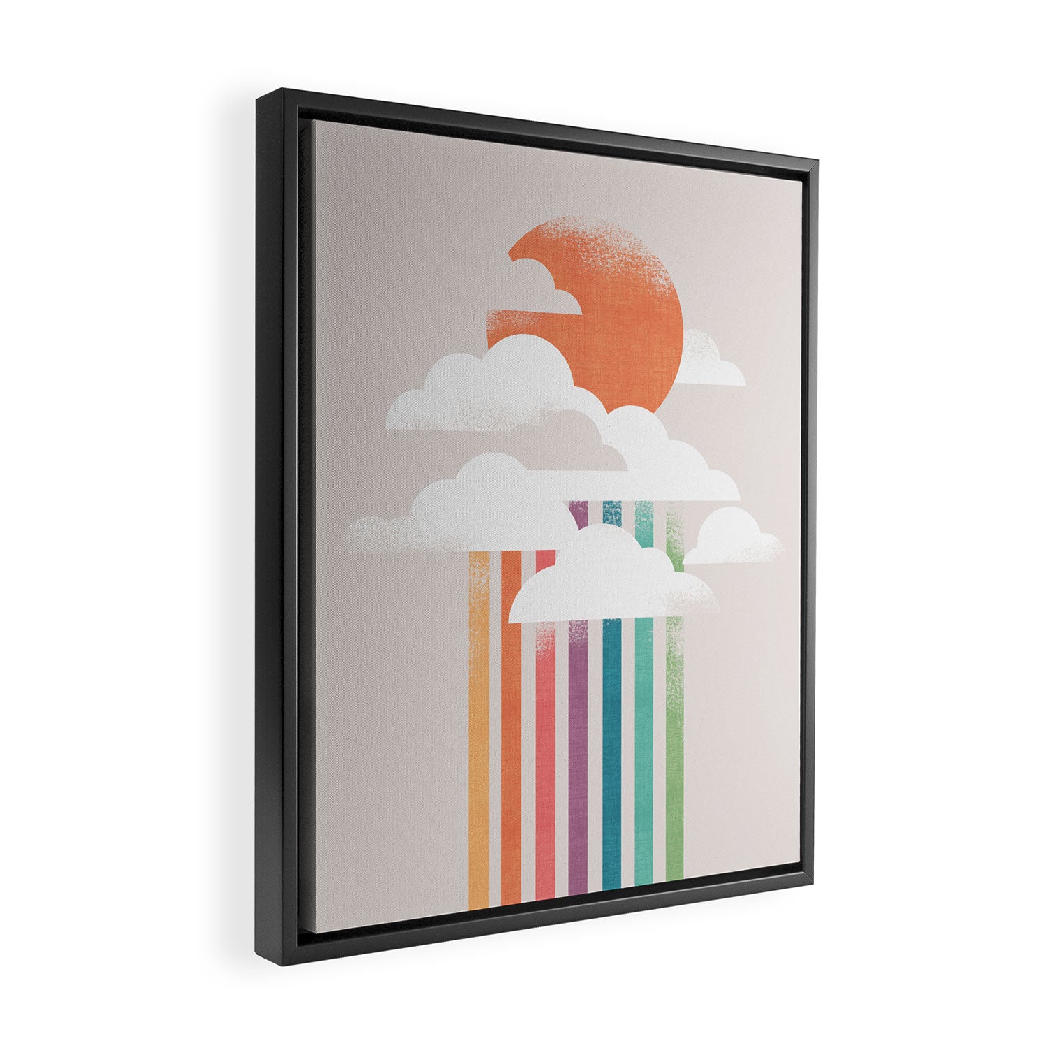 Colorful rain Framed Canvas Print Gallery Image 2