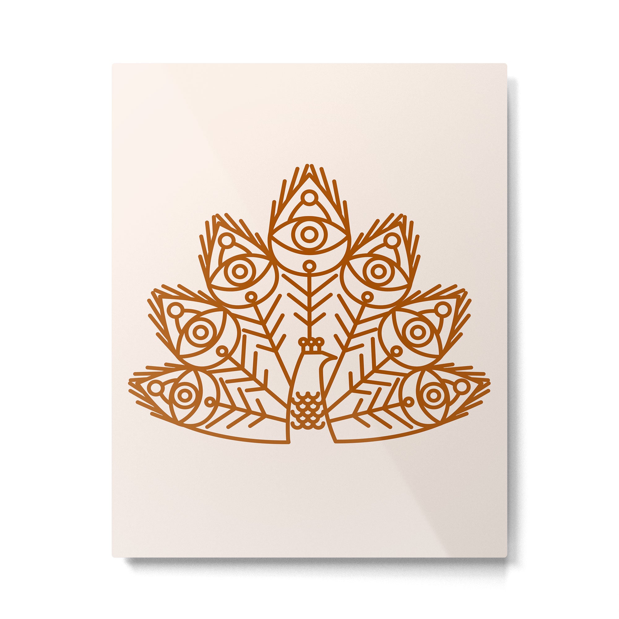 Cosmic Peacock Metal Print Gallery Image 6