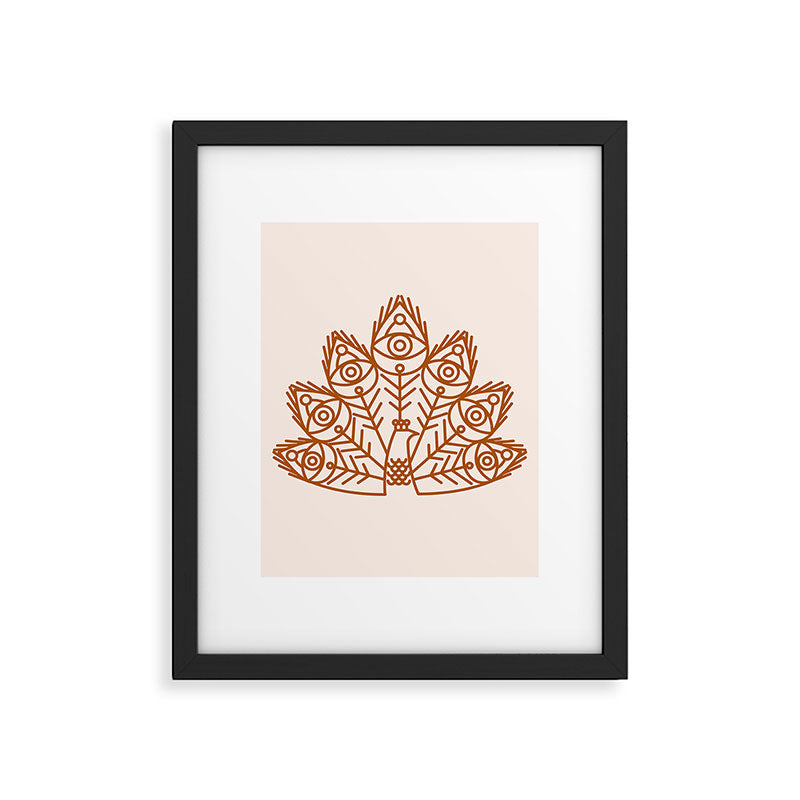 Cosmic Peacock Framed Art Print Gallery Image 4