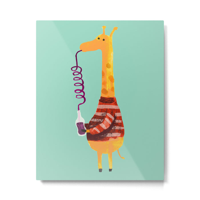 Crazy Straw Metal Print Gallery Image 1
