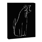 Curious cat impression Canvas Print Gallery Image 6