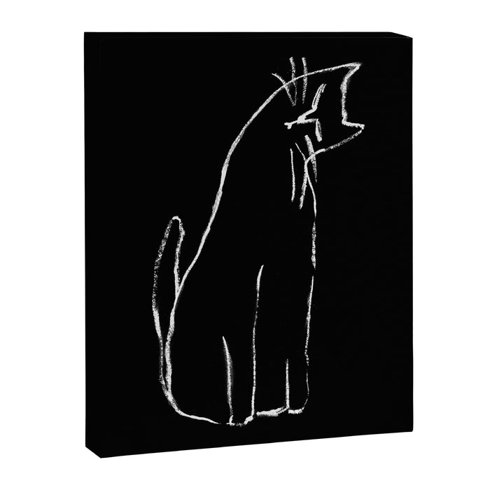 Curious cat impression Canvas Print Gallery Image 1