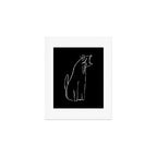 Curious cat impression Art Print Gallery Image 1