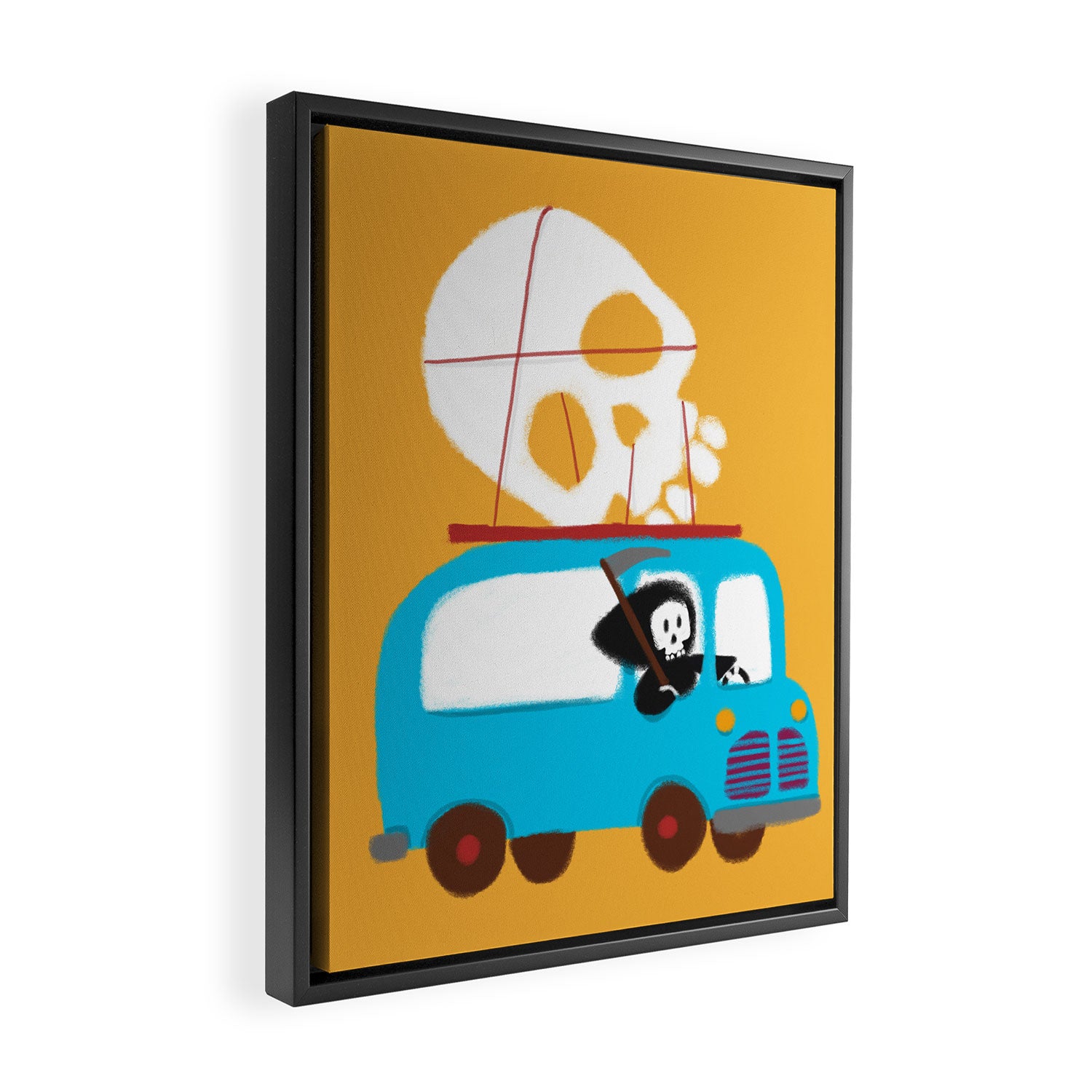 Death on wheels Framed Canvas Print Gallery Image 2