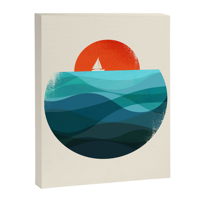 Deep blue ocean Canvas Print Gallery Image 1