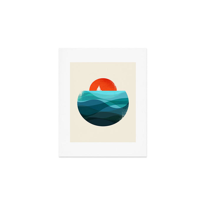 Deep blue ocean Art Print Gallery Image 1