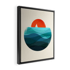 Deep blue ocean Framed Canvas Print Gallery Image 2