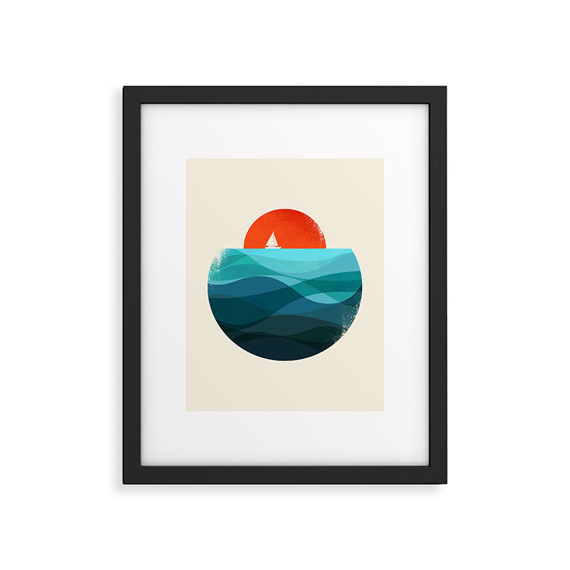 Deep blue ocean Framed Art Print Gallery Image 5