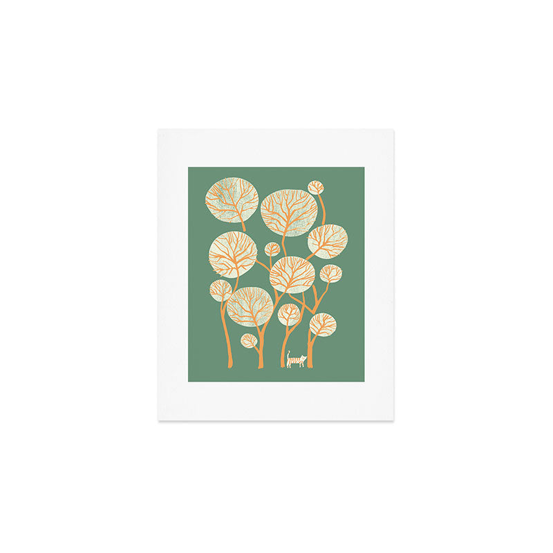 Deep in the jungle, the tiger roams Art Print Gallery Image 1