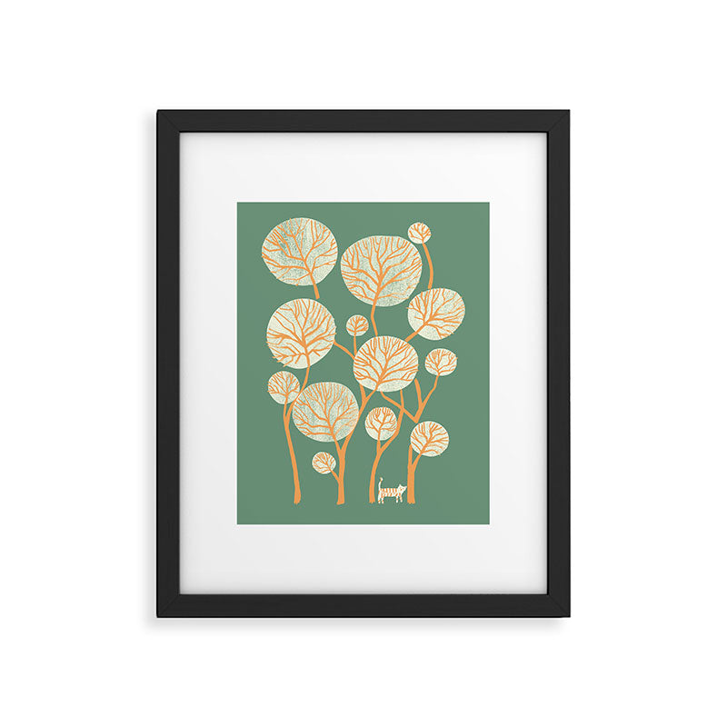Deep in the jungle, the tiger roams Framed Art Print Gallery Image 5