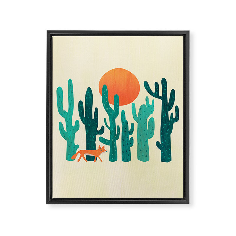 Desert fox Framed Canvas Print Gallery Image 6
