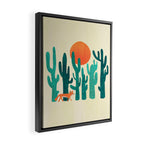 Desert fox Framed Canvas Print Gallery Image 2