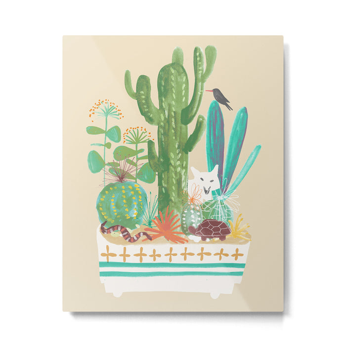 Desert planter Metal Print Gallery Image 1