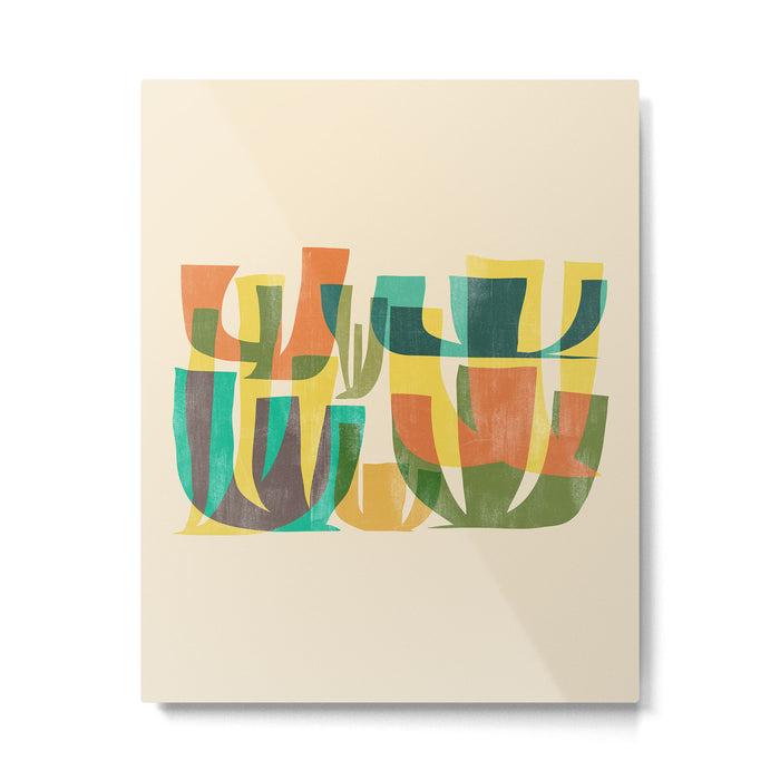 Desert vegetation Metal Print Gallery Image 1