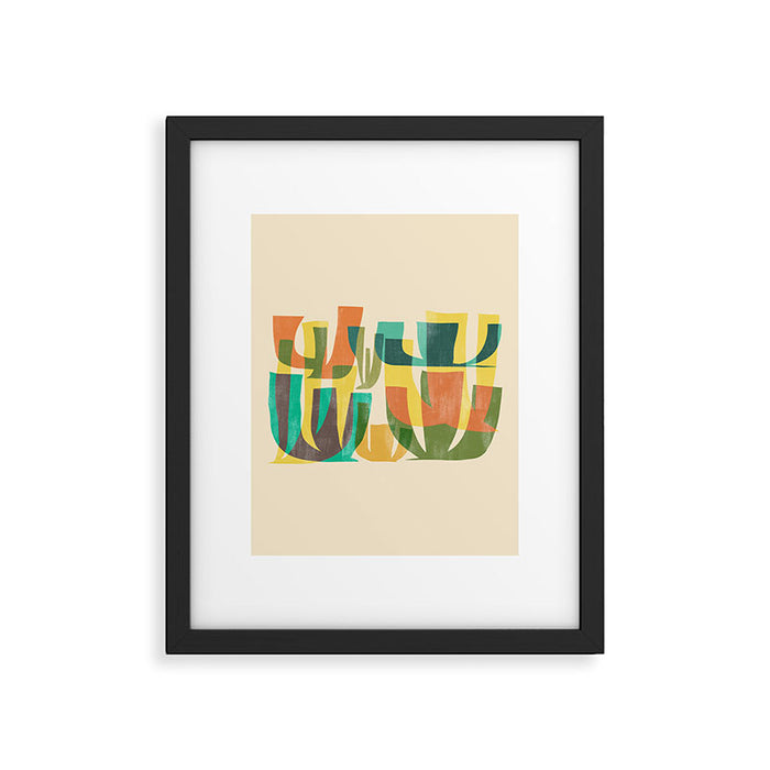 Desert vegetation Framed Art Print Gallery Image 1