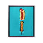 Dog Eat Dog World Framed Canvas Print Gallery Image 6