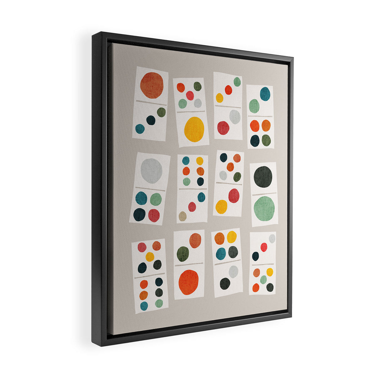 Domino Framed Canvas Print Gallery Image 2