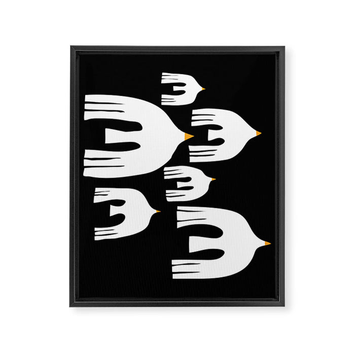 Doves Framed Canvas Print Gallery Image 1