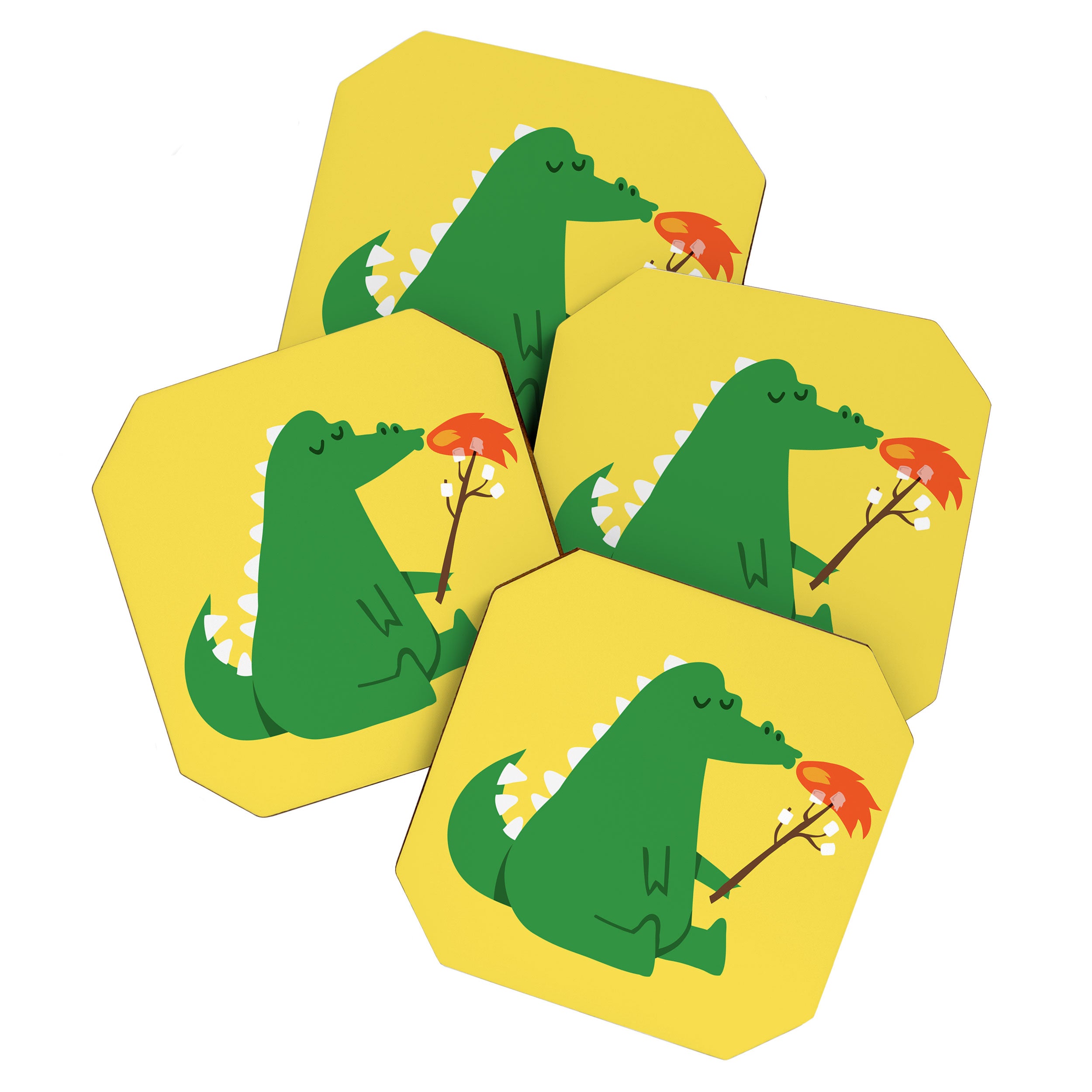 Dragon and Marshmallow Coaster Gallery Image 1