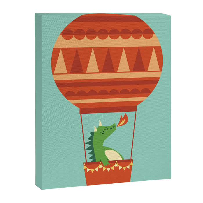 Dragon On Hot Air Balloon Canvas Print Gallery Image 1